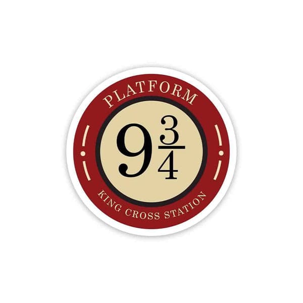 Platform Nine and Three-Quarters Sticker