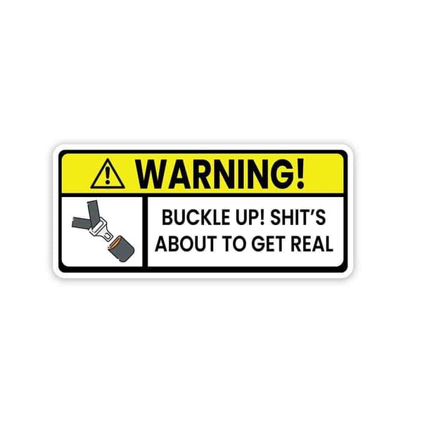 Shit's about to get real Sticker