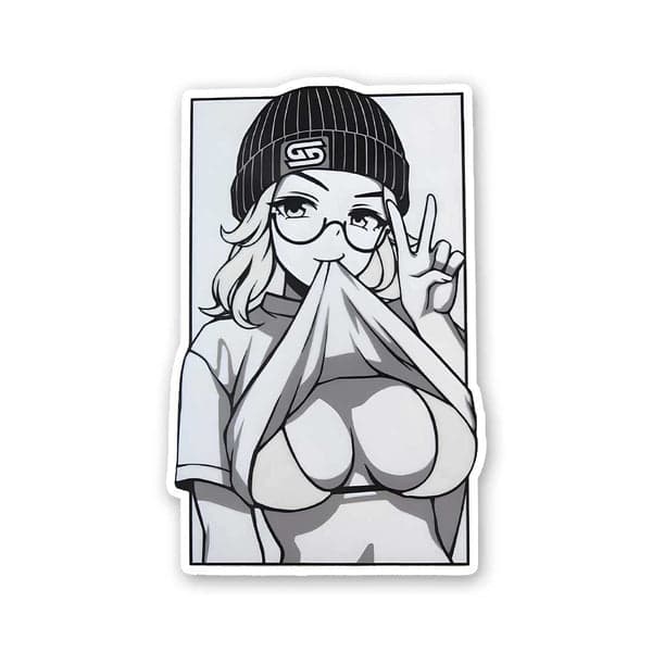 Waifu Peace Sticker